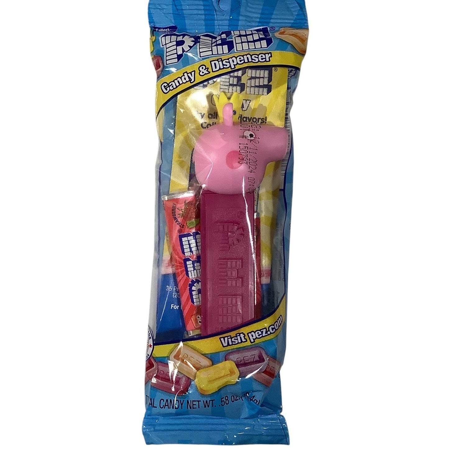 Princess Peppa Pig (Retired) Pez Candy Dispenser, Sealed NIP Product