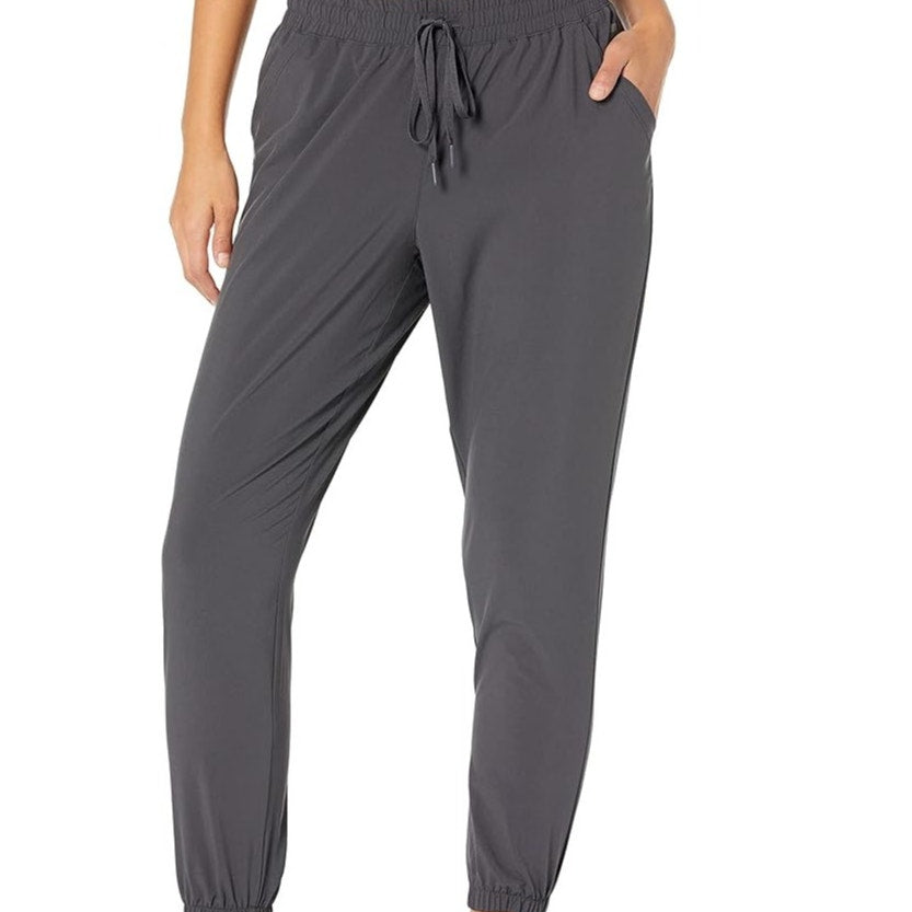 Women's Studio Woven Stretch Jogger Pant, Dark Grey, XX-Large (40-42")