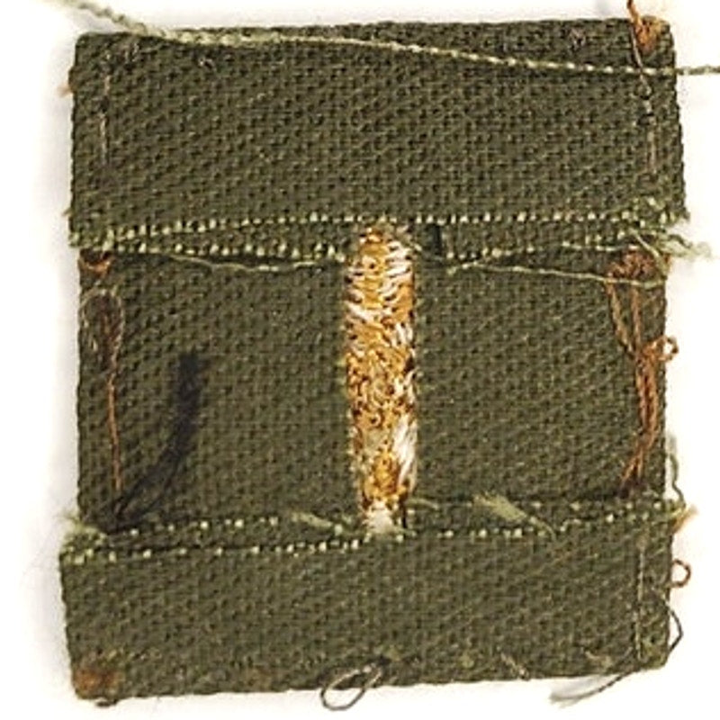 US Army Major O‑4 Subdued Gold Oak Leaf Patch ODG Twill Vintage Used