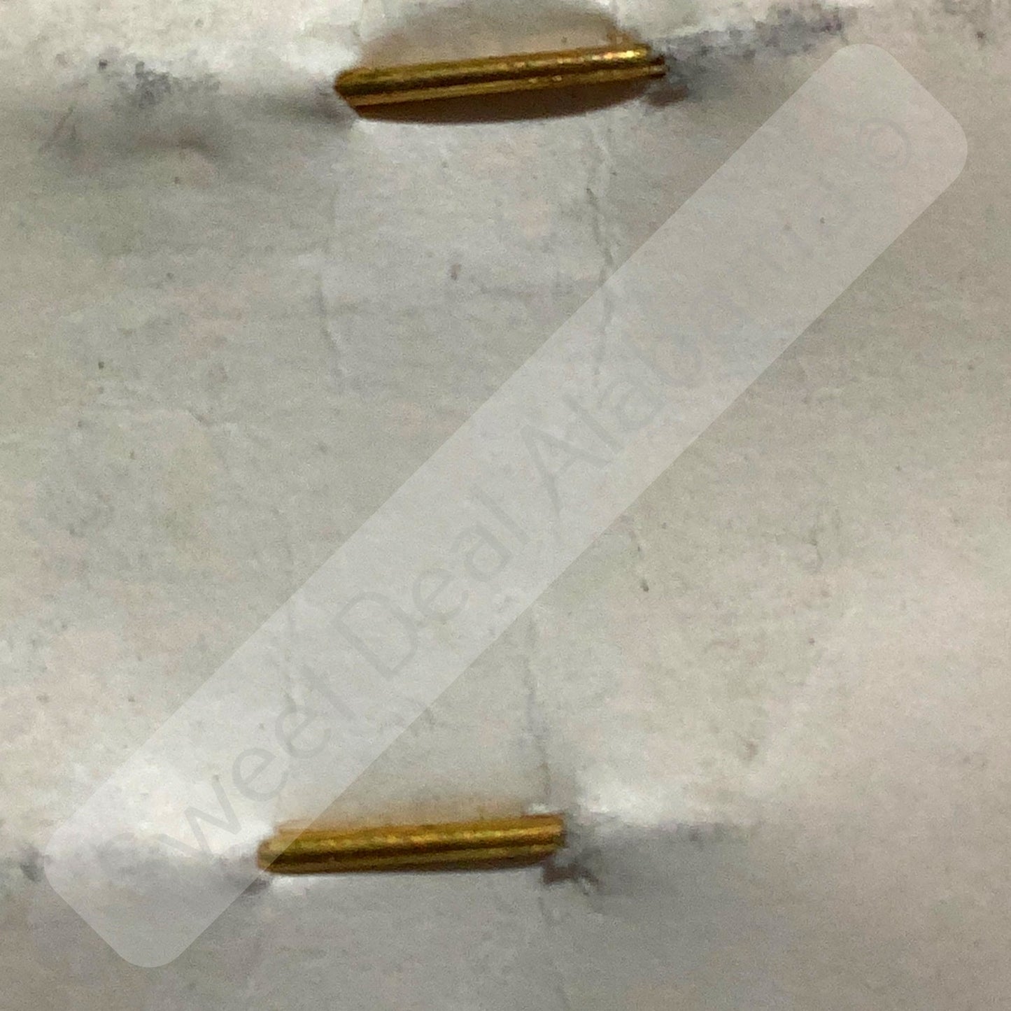c.1940s Numeric "49", Brass Military C-Clasp Hat / Collar Pins Set 3/8"H