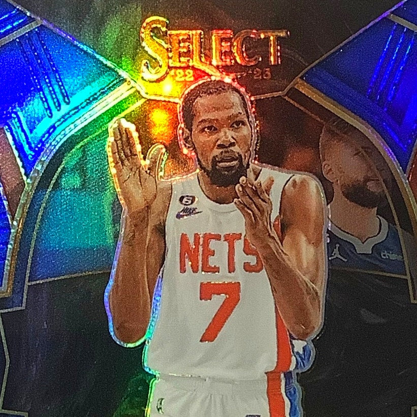 Kevin Durant, Brooklyn Nets, Prizm Card #37, 2022-23 NBA Panini Select