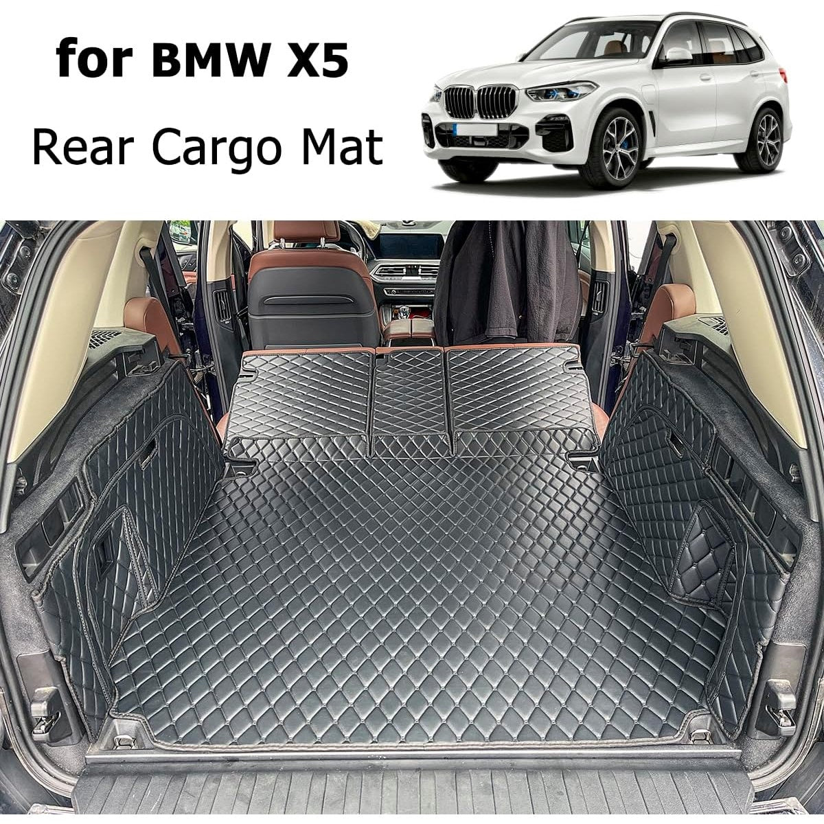 Cargo Mat for BMW X5 2019–2025 | Trunk & Side Panel Liners | Non-Hybrid & 5-Seat