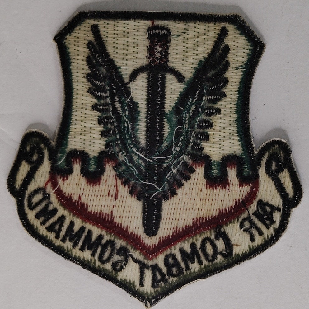 USAF Air Combat Command Novelty Patch Subdued Sword Wings 2‑7/8" × 3" Sew‑On