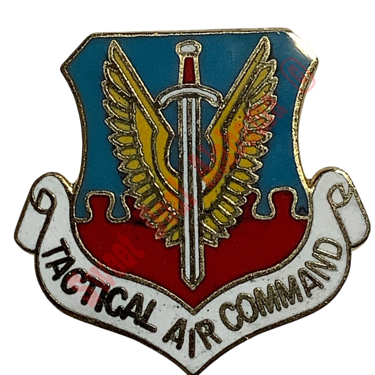 Vintage Tactical Air Command (TAC) - Hat, Lapel or Tie Pin 1-1/8"H x 1-1/8"W