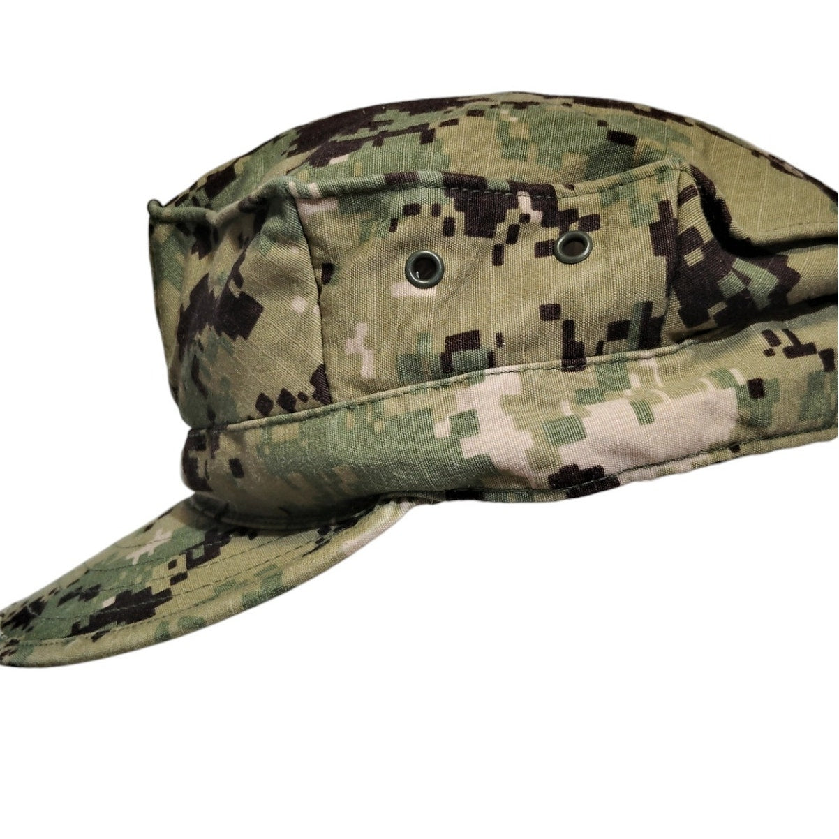 U.S. Navy NWU Type III Woodland Cap Size 7-5/8 Ripstop 50/50 Sekri Industries
