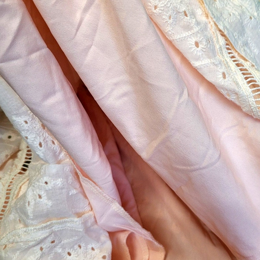 Simplee Embroidery Pearl Button Down Dress V Neck Spaghetti Strap, L (14-16)