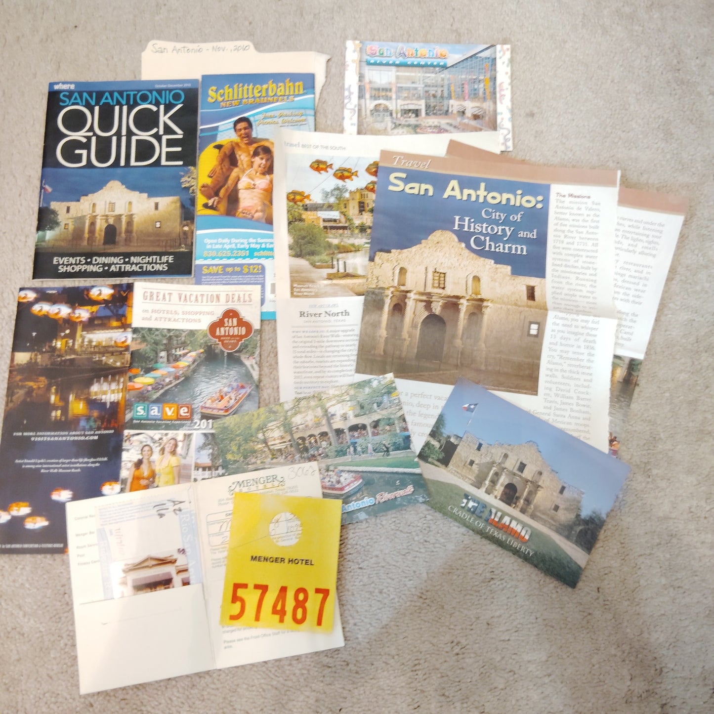 2010 San Antonio TX Travel Ephemera Lot Maps Guides Brochures 2 Lbs