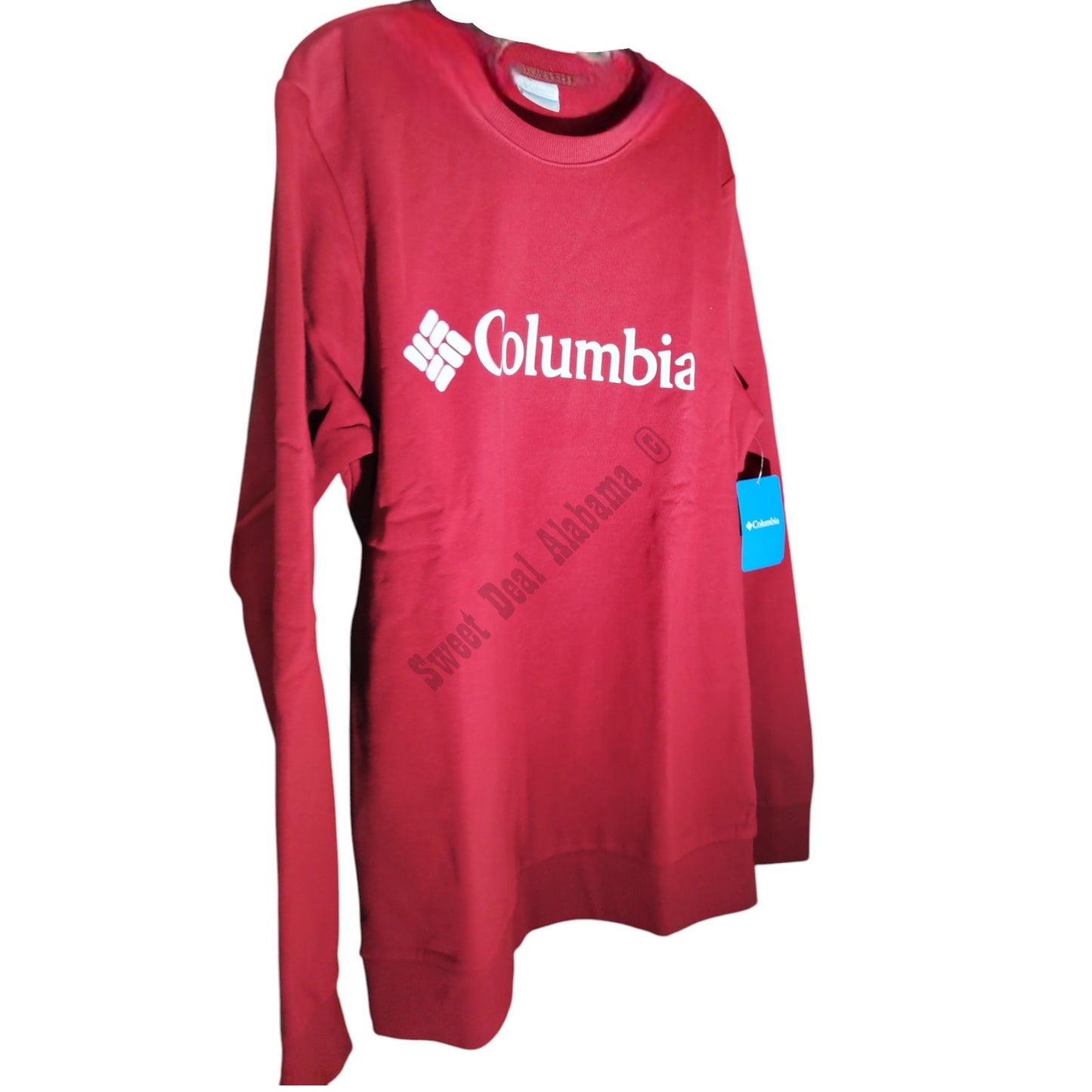 Columbia Sportwear, Noe Valley III Crew, Crimson, Large Fleece Sweatshirt, NWT