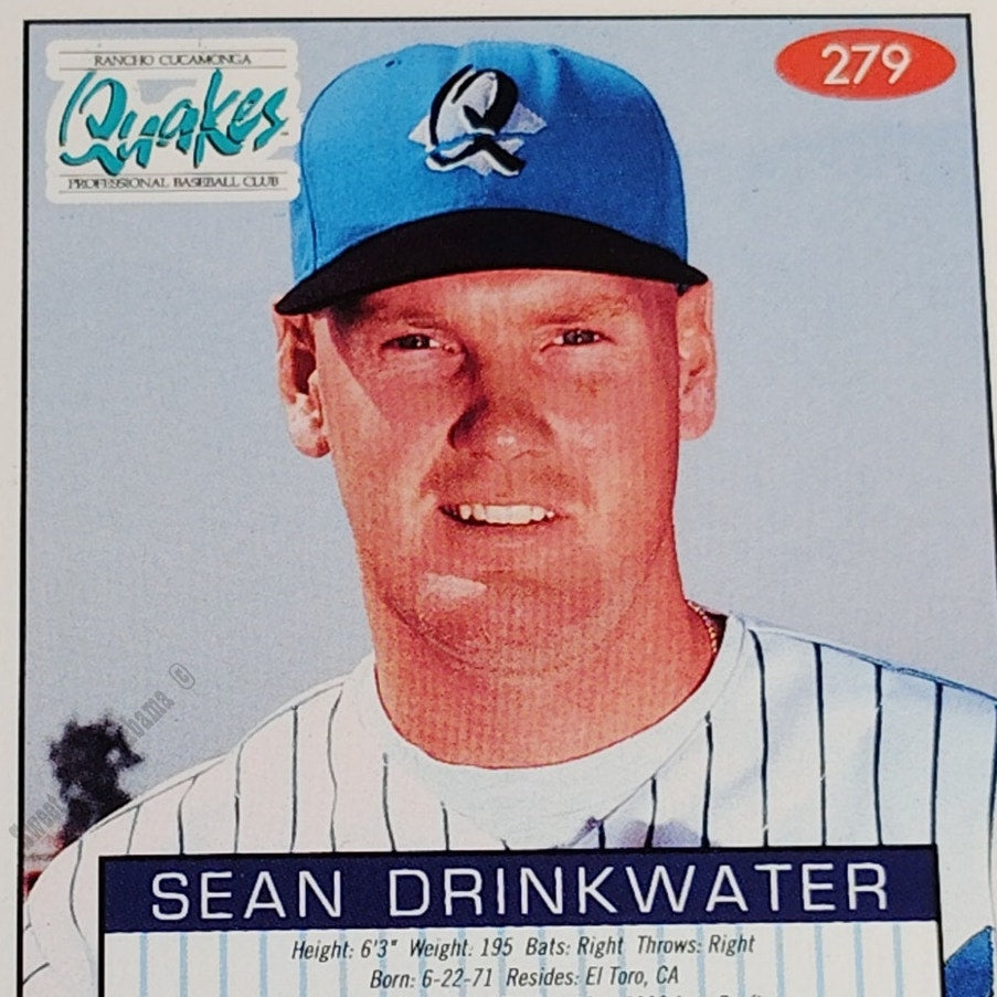 Sean Drinkwater, Rancho Cucamonga Quakers, #279, 93-94 Fleer Excel Minor Leagues