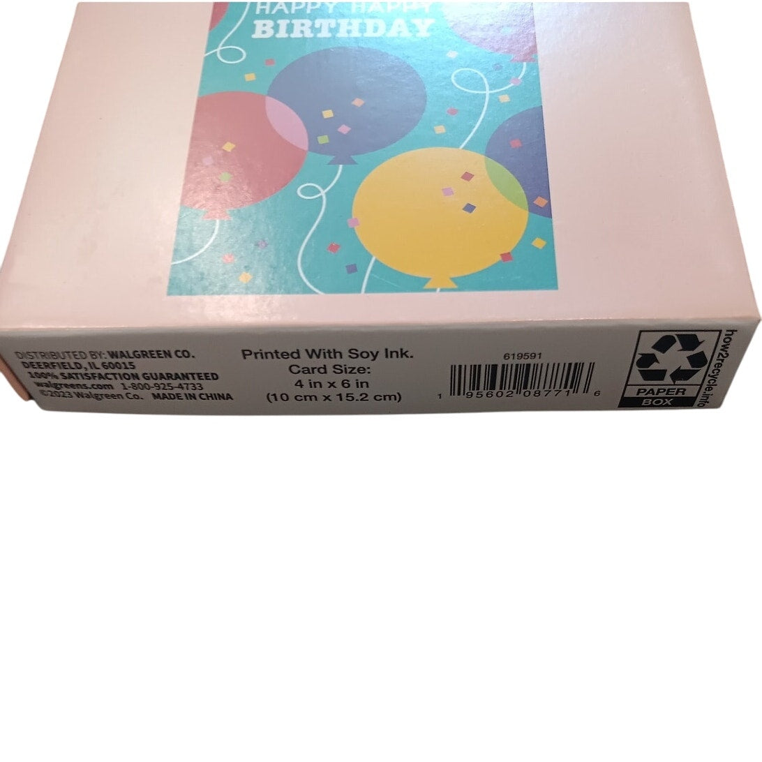 ME Birthday Cards - 10-Pack - 5 Styles x 2 Each - 4"x6" - Soy Ink - PN 619591