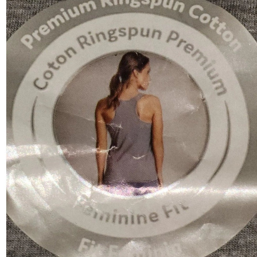 Gildan Ladies Racerback Tank – Medium – Graphite Heather