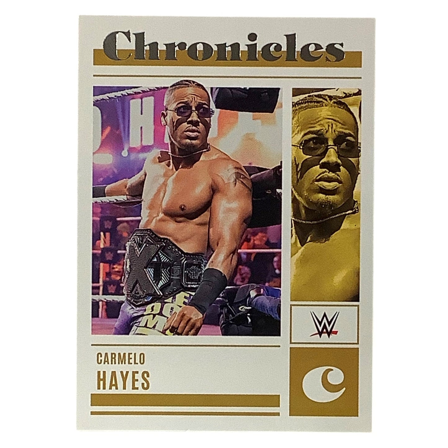 Carmelo Hayes, WWE Card 84, 2023 Panini -Chronicles WWE Collectors Card NM+