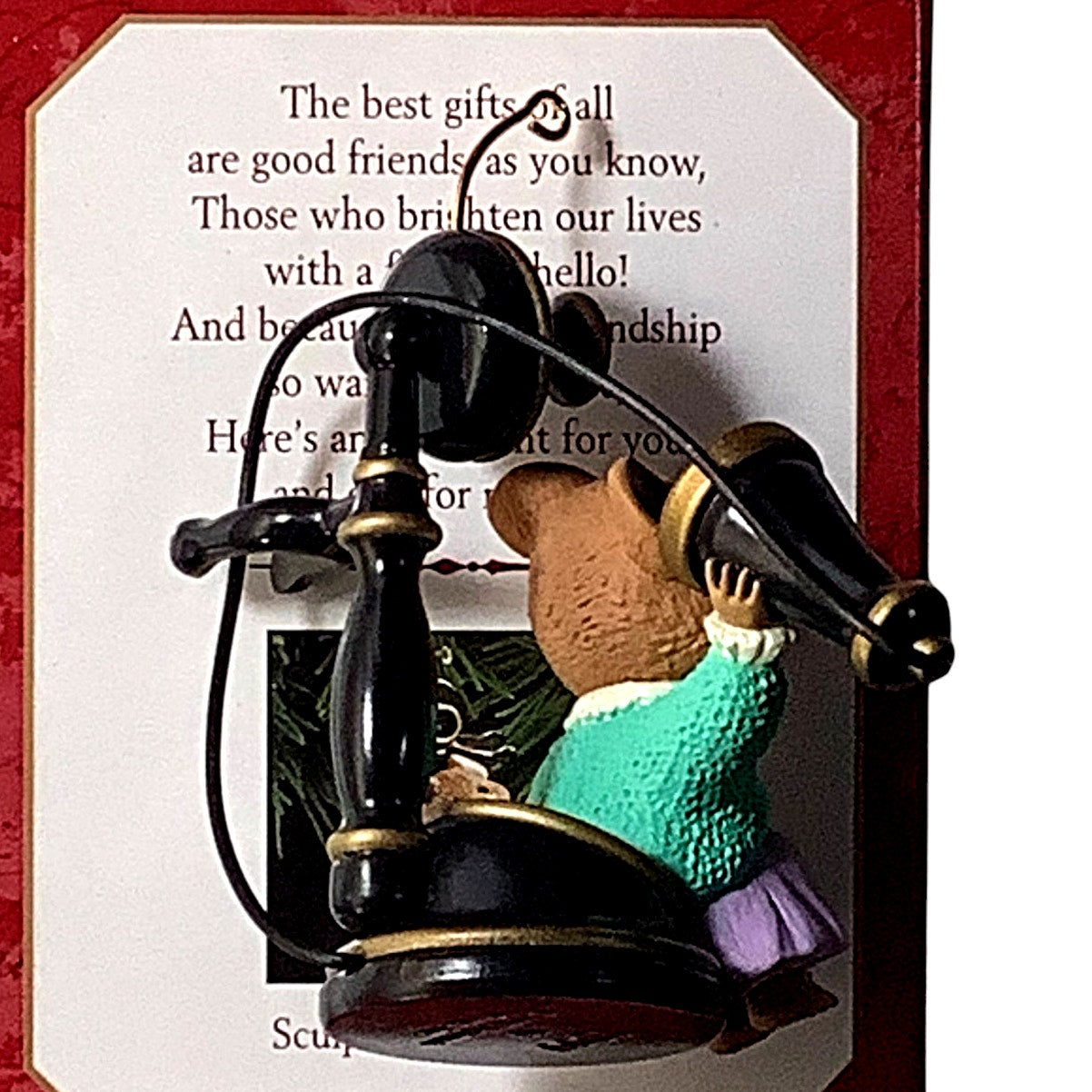 2PK Hallmark 1999 Keepsake Ornaments, Friendship Hello Hello MPN: QX6777 / 06777