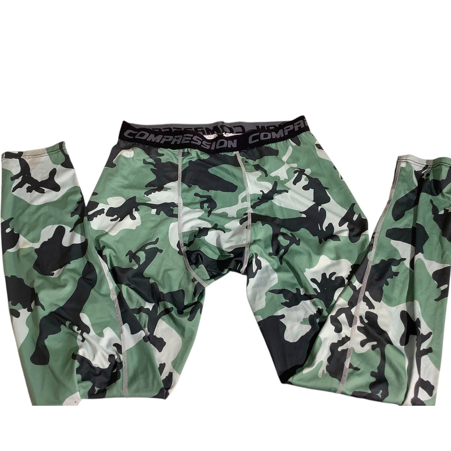Unisex Woodland Camo Stretch Long Johns 27.6-29.2"W x 27"L