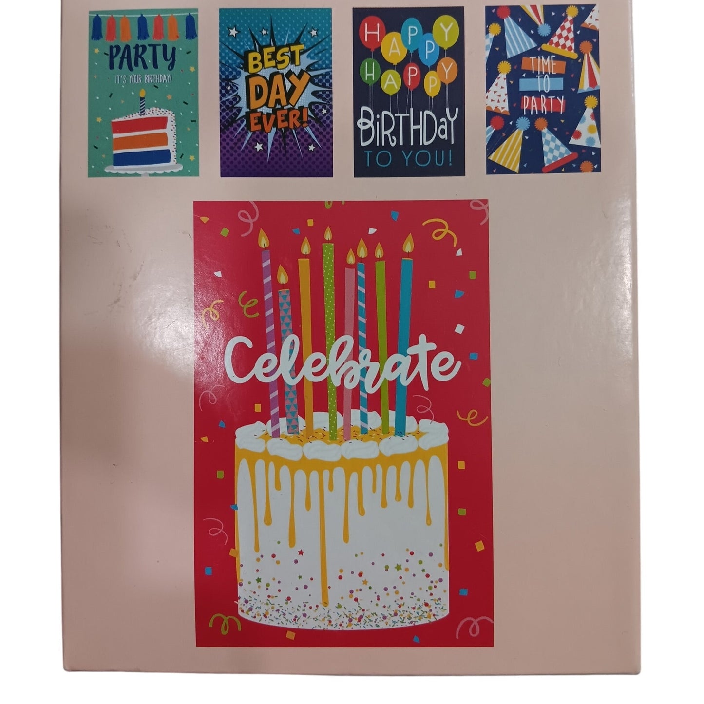 ME Birthday Cards - 10-Pack - 5 Styles x 2 Each - 4"x6" - Soy Ink - PN 619934