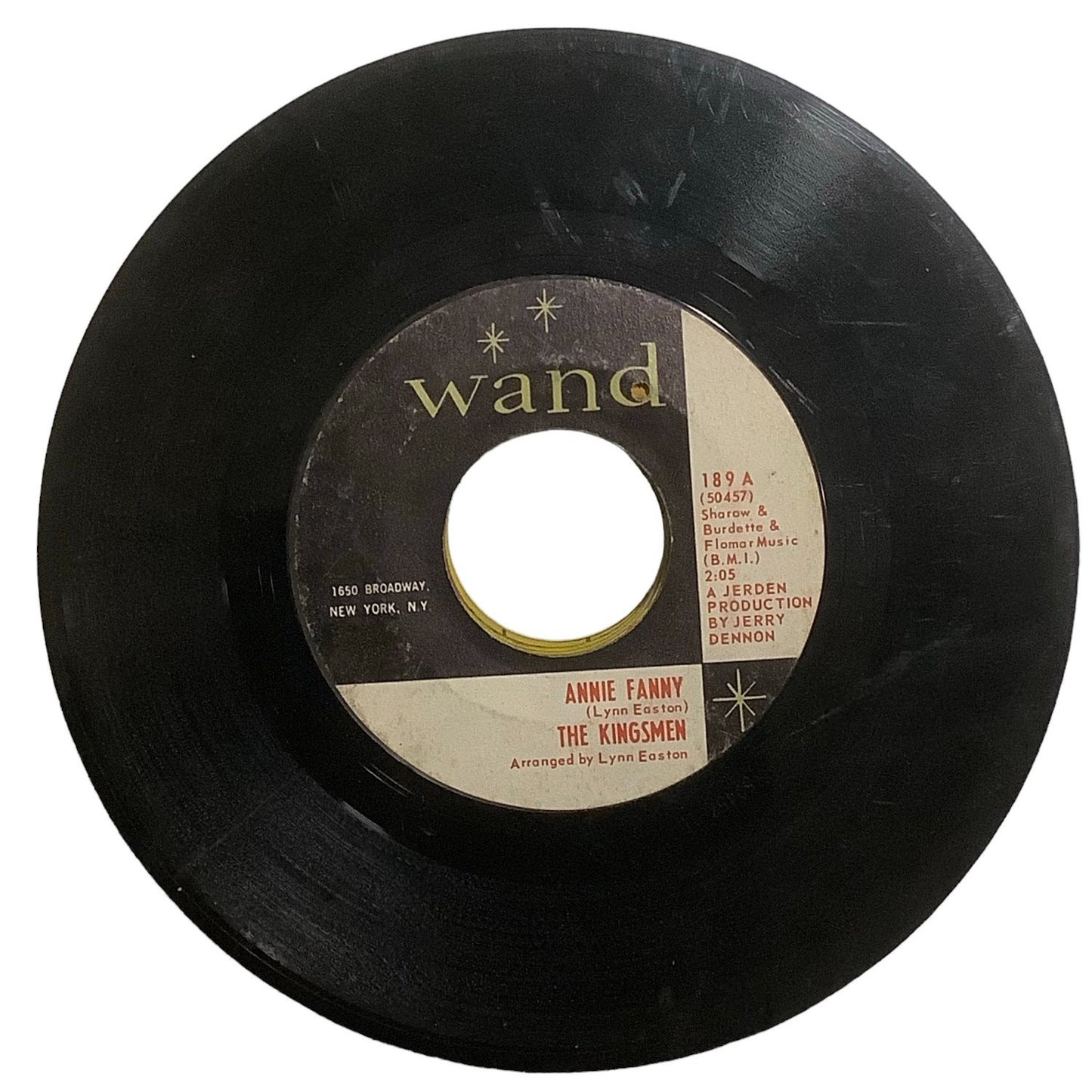 The Kingsmen – Annie Fanny / Give Her Lovin', 1965 Wand Record No.189