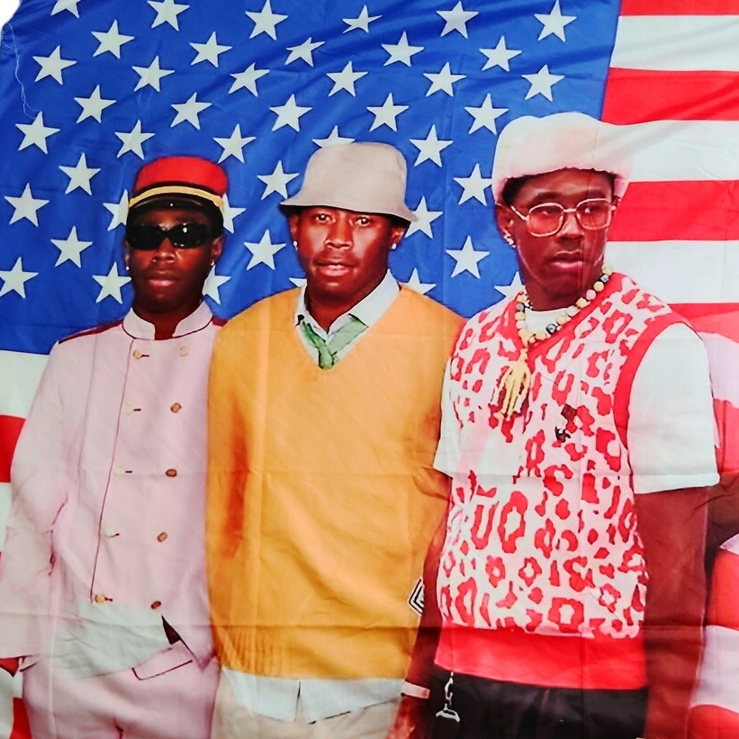 Tyler The Creator Rap Tapestry, 40"x60" U.S. Flag Grammy Scene Wall Hanging – Hip-Hop Music