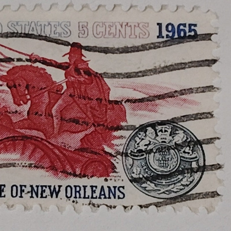 1965 Scott #1261 – 5¢ Battle of New Orleans / 150th Anniversary – Canceled