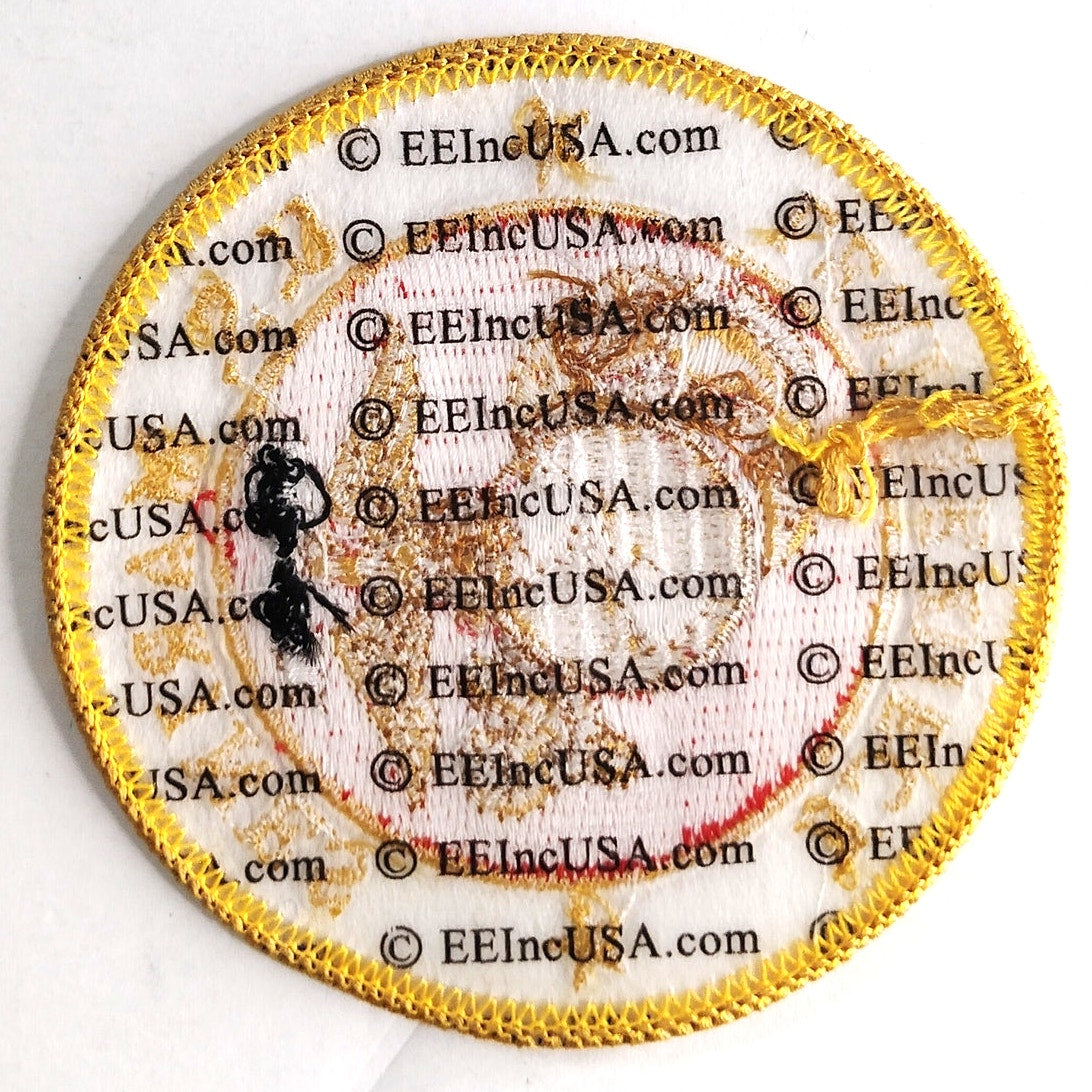 USMC Leatherneck Embroidered Patch Eagle Globe Anchor 3‑1/8" Sew‑On