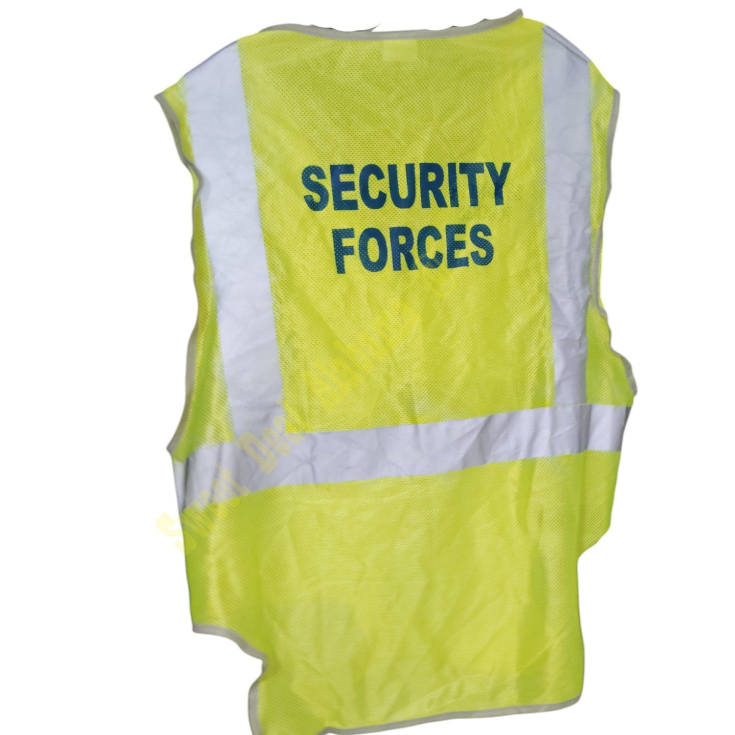 Galls Security Forces Safety Mesh Vest Yellow, With 3M Reflective Silver, Large
