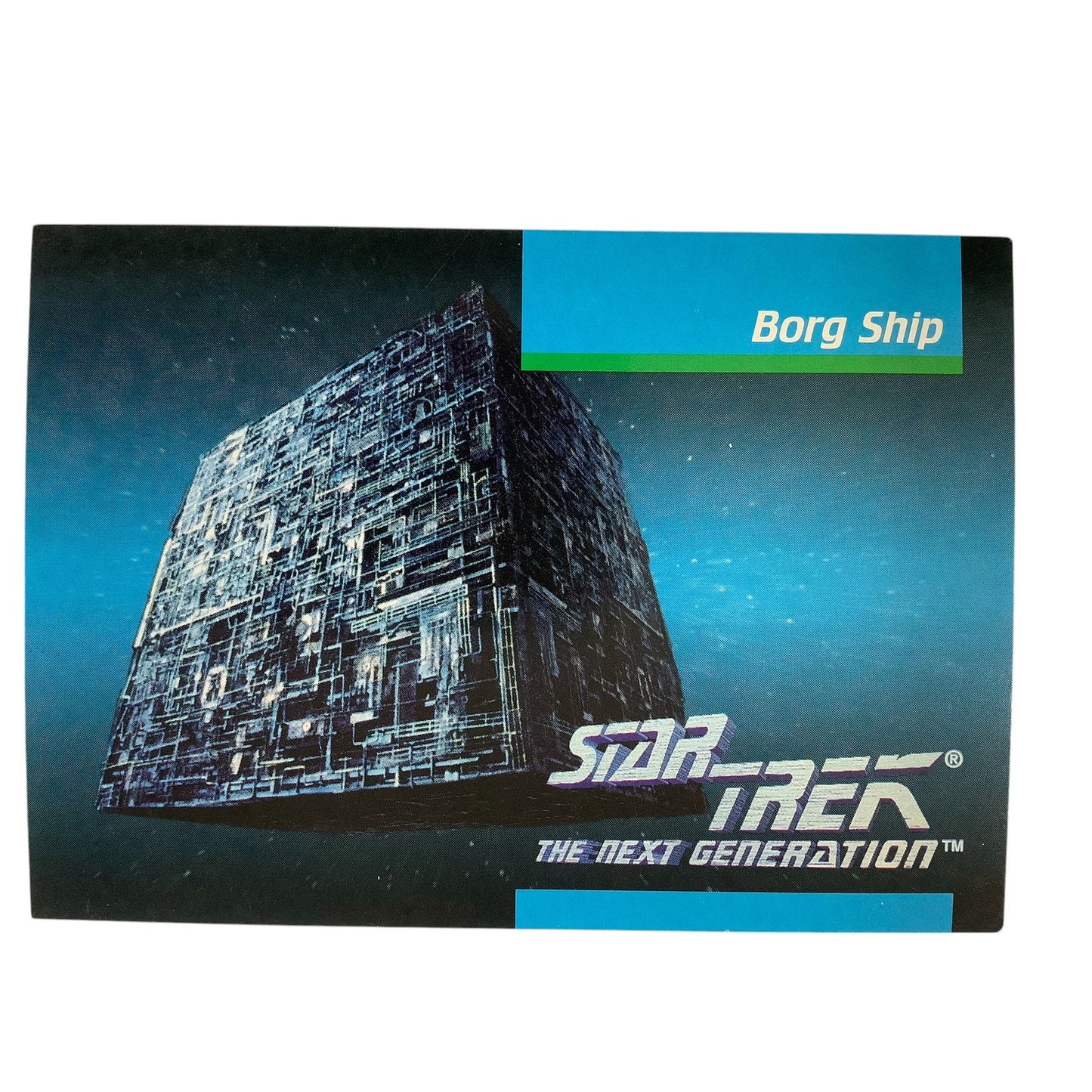 Borg Ship, Star Trek, The Next Generation, 1992, Impel Card No.037