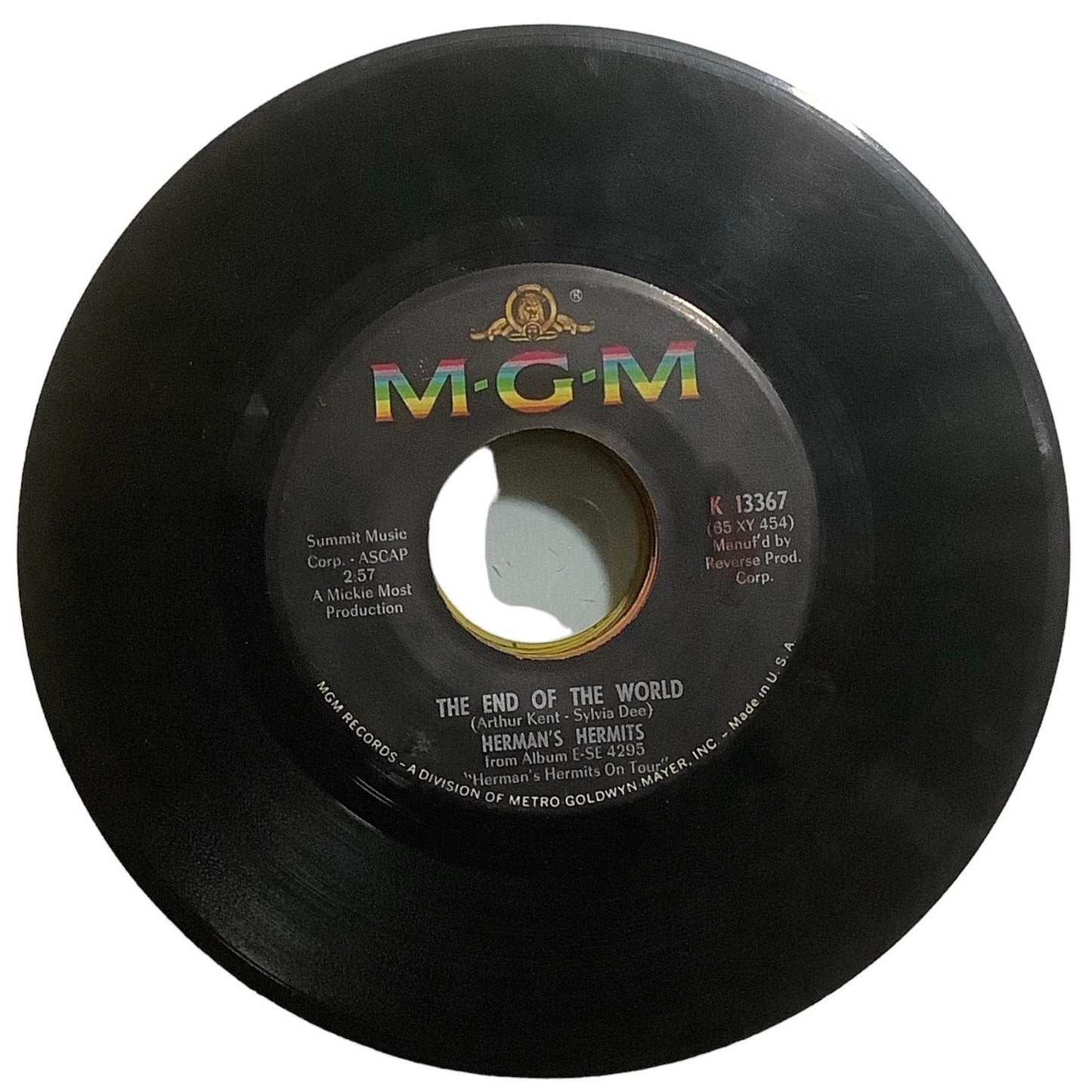 Herman's Hermits – I'm Henry VIII, I Am & The End of the World, MGM 1965, K13367