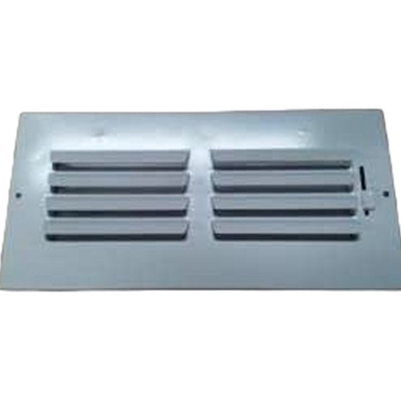 8 in. x 4 in. 1-Way Steel Fixed Curved Blade Wall/Ceiling Register in White