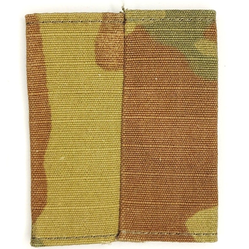 US Army Corporal CPL E‑4 Subdued Rank Slip‑On Tab OCP Camo – 1‑3/4" × 2"