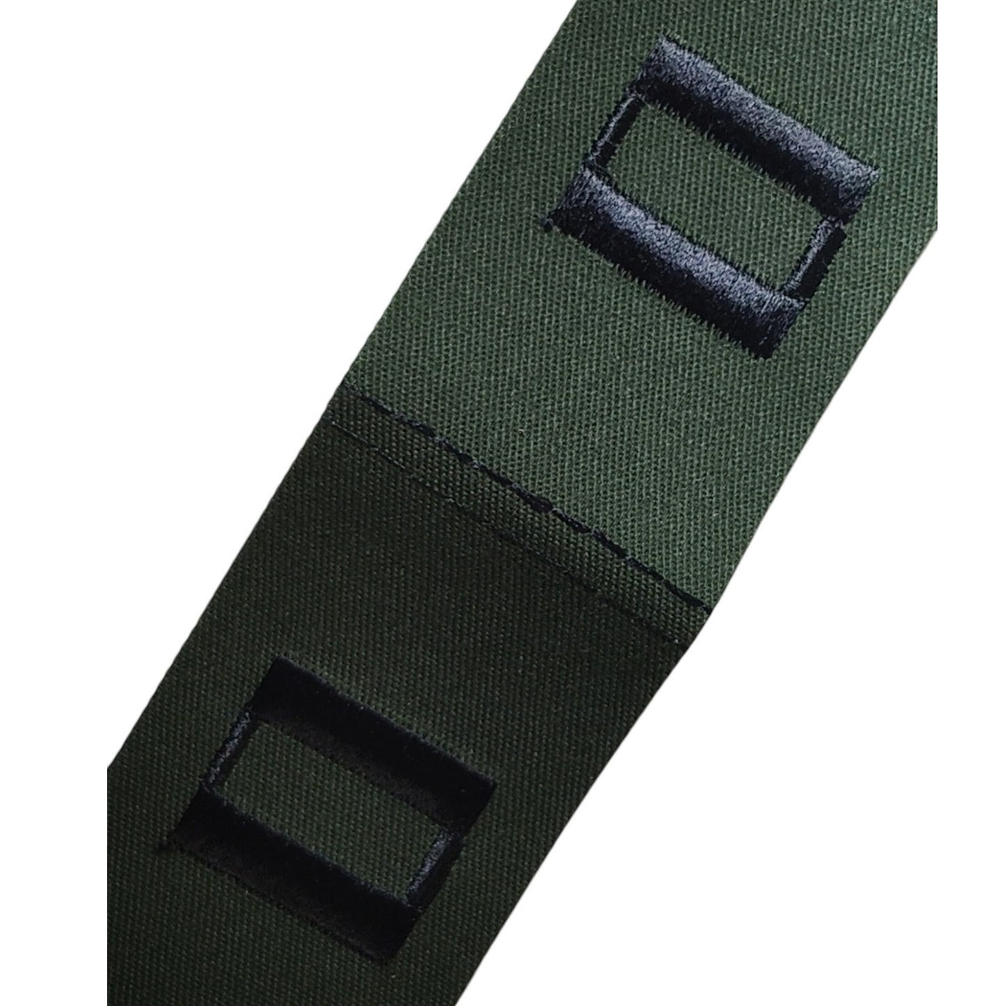 Pre-1989 USN Collar Devices Subdued Embroidered Senior Lieutenant ODG Sew-On