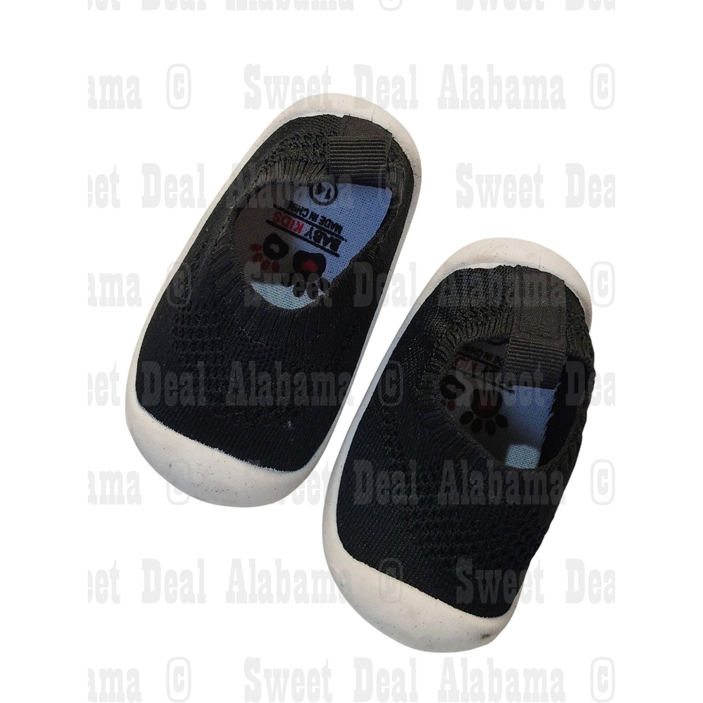 Baby's First Walking Shoes, Soft Rubber Sole Infant Size 5, Mesh Non-Slip, Black