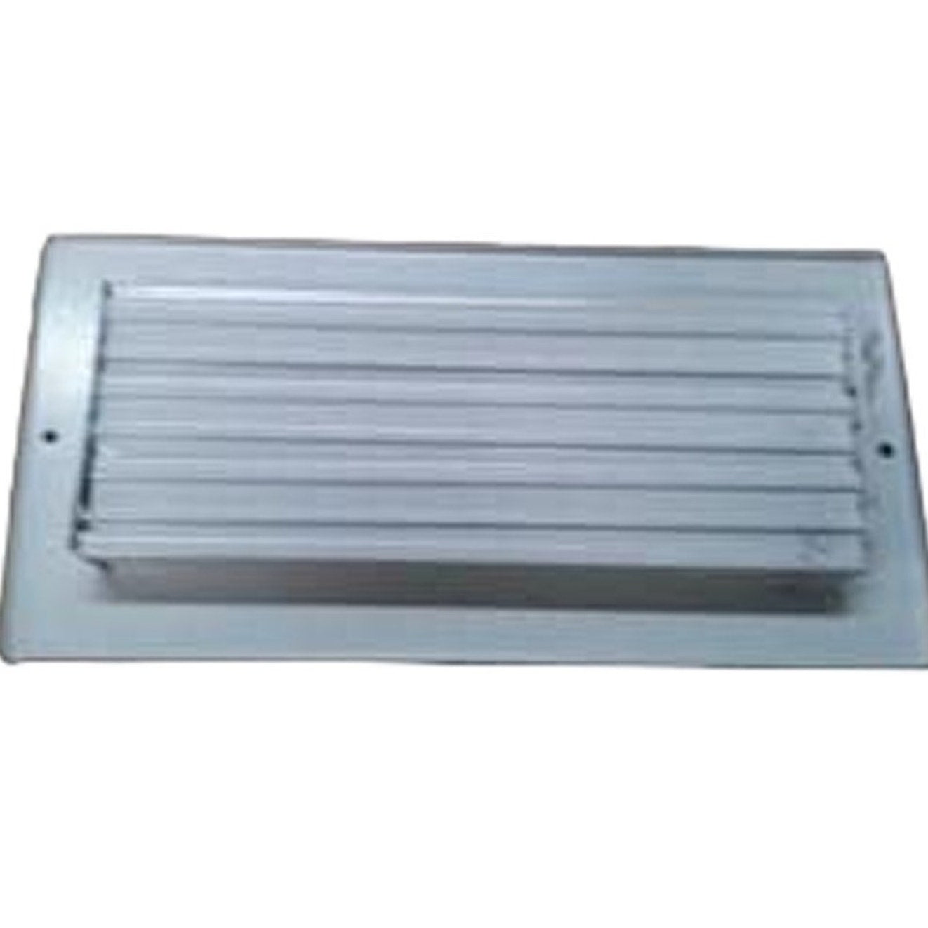 8 in. x 4 in. 1-Way Steel Fixed Curved Blade Wall/Ceiling Register in White
