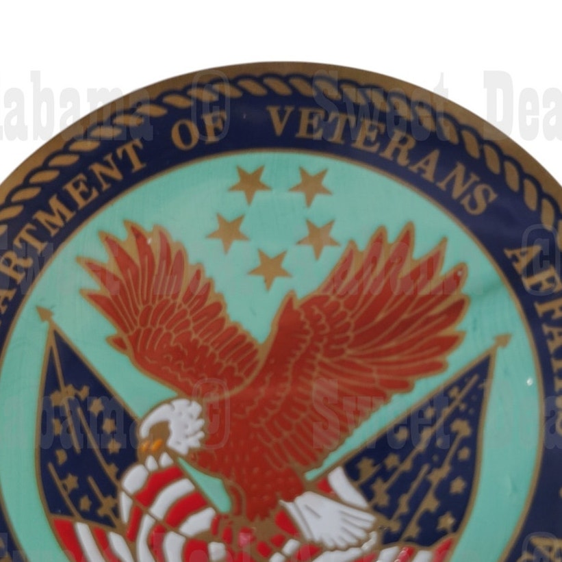 Dept Veteran Affairs U.S. Novelty Emblem, 2" Display Plaque Sticker Emblem