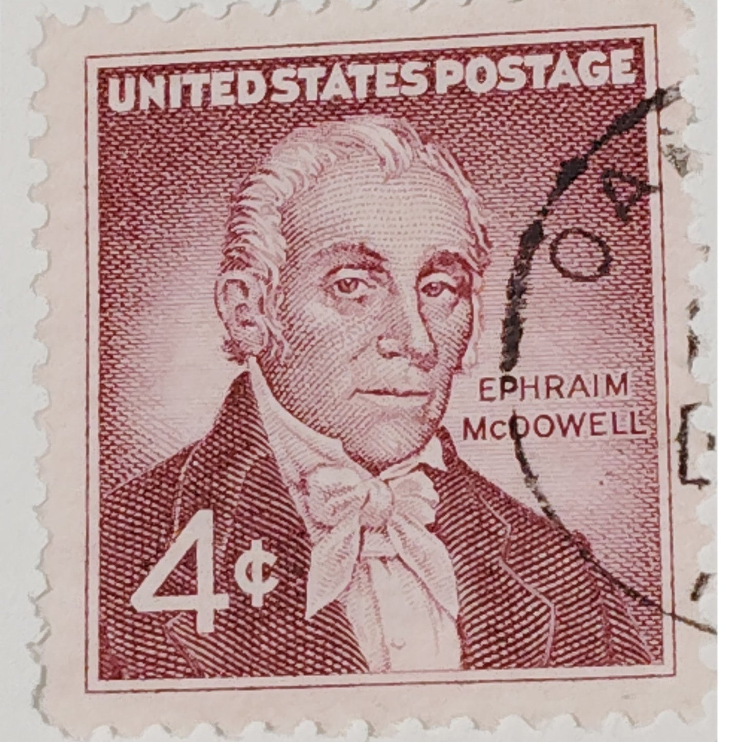 1959 Scott #1138 – 4¢ Ephraim McDowell / Surgical Pioneer – Canceled