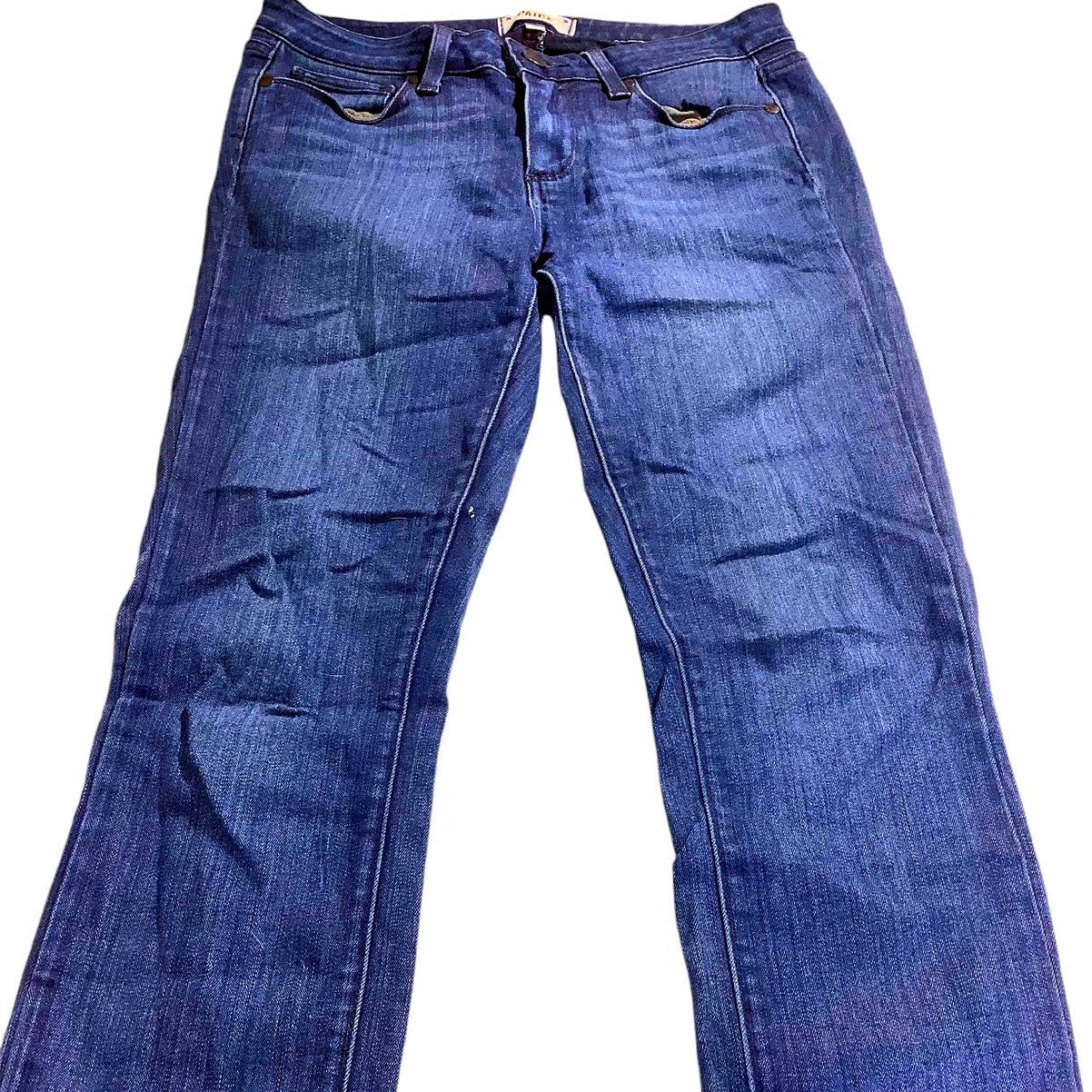 Paige Women's Denim Blue Stretch Skinny Verdugo Jeans, 27 x 29, LN