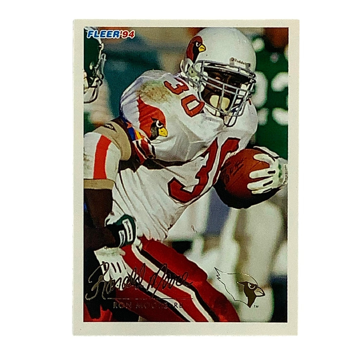 Ronald "Ron" Moore, Arizona Cardinals, NFL Fleer 1994 Card 11, EX/NM