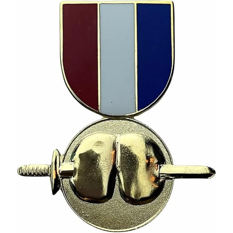 Novelty - Pain In The Ass Sword and Ribbon Hat / Lapel Pin, 1-3/4"H x 1-1/2"W
