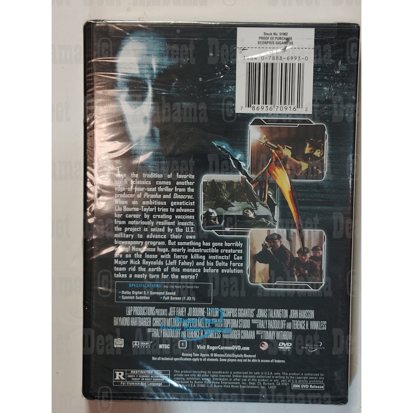 Scorpius Gigantus (2006 DVD) Horror, Sci-Fi, Action