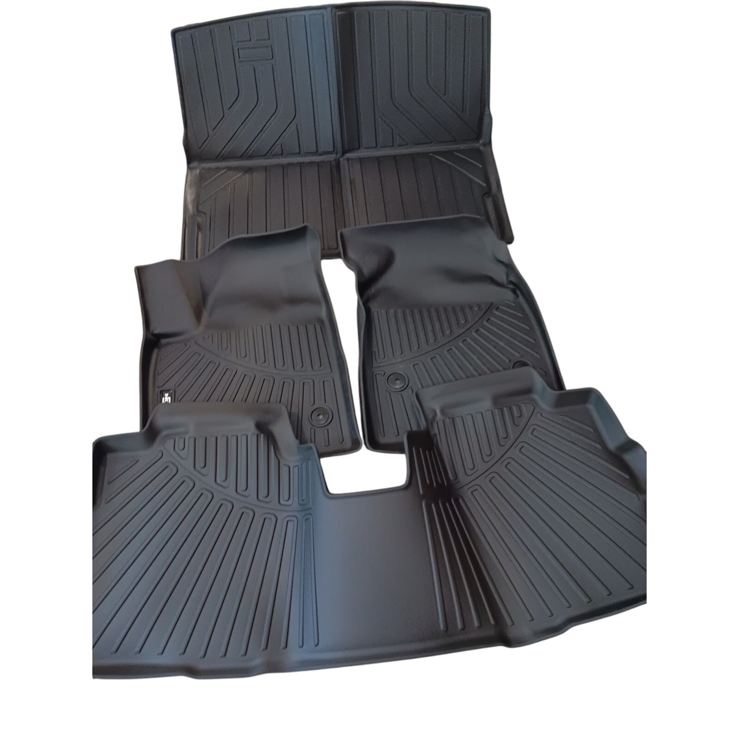 All-Weather Floor Mats & Cargo Liner Fits 2025 Cadillac Optiq, Black TPE 4PC Set