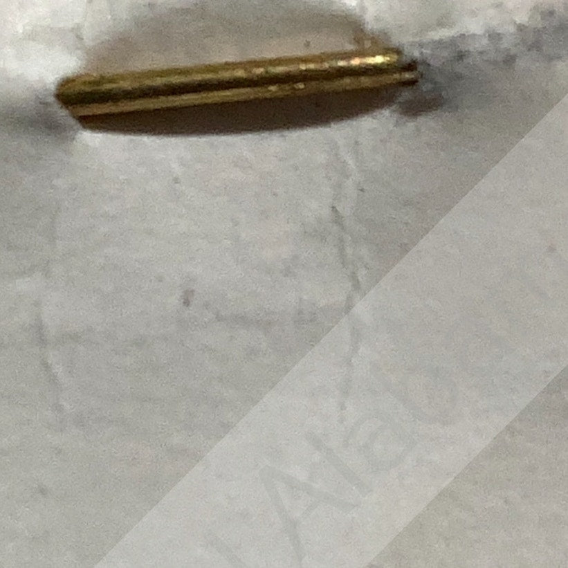Early/Mid 1900s Brass C-Clasp "95" Collar Device 3/8"H Hat / Lapel Pin