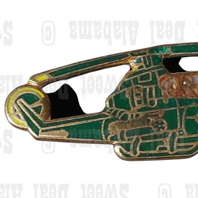 Cobra AH-1G Helicopter Collector's Hat, Lapel, Brooch Pin 1-1/4"W x 1/2"H