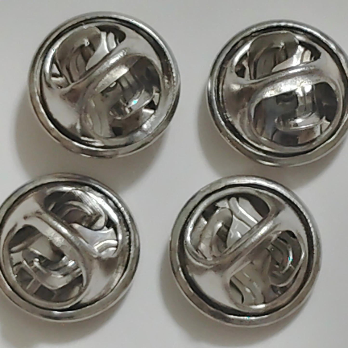Private (E‑2) Chevron Novelty Pins – 3/4" × 3/8" Collar Device Set, Silver-Tone