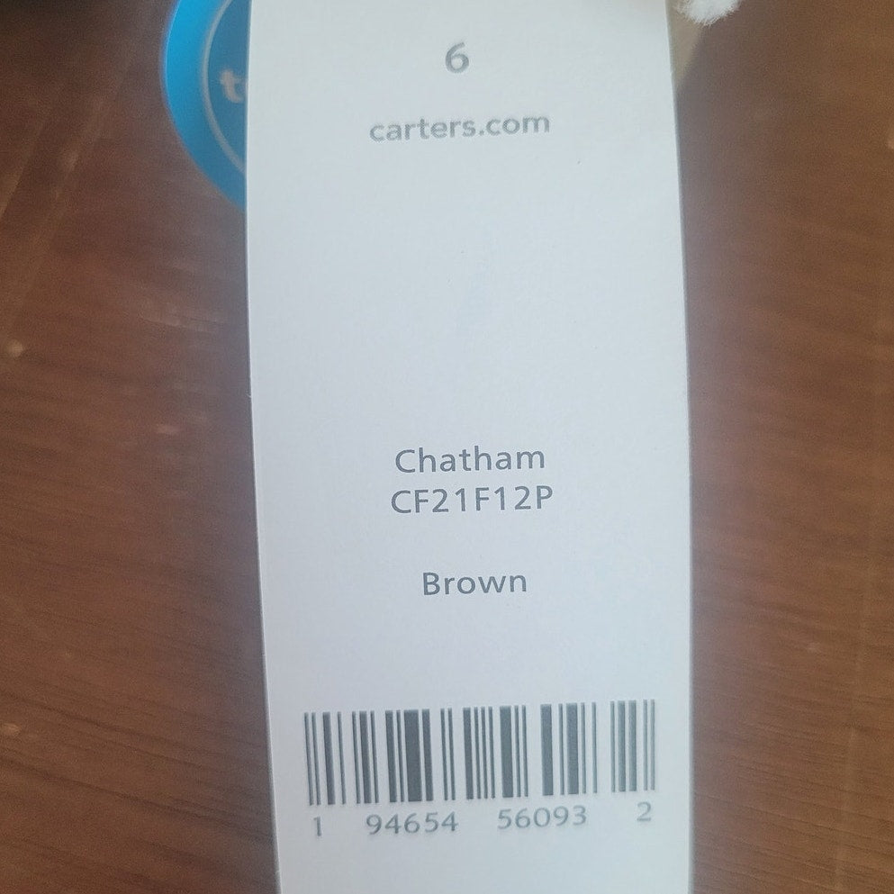 Carter’s Chatham Boot Size 6 Toddler Brown Faux-Suede Hook & Loop Strap CF21F12P