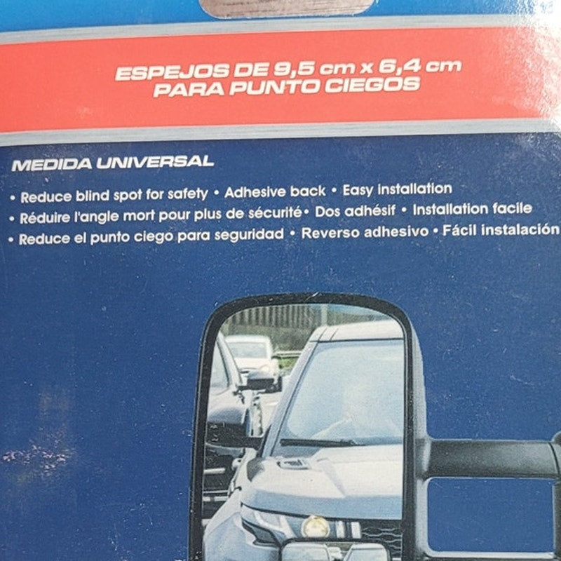 1 Set Pilot Automotive, Blind Spot Mirrors, 3.75" x 2.5", Universal, Adjustable