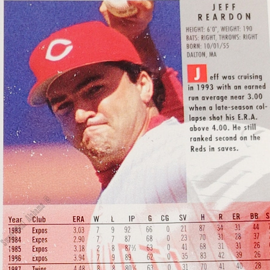 Jeff Reardon, Cincinnati Reds, #420, 1994 Fleer Baseball Collector's Card