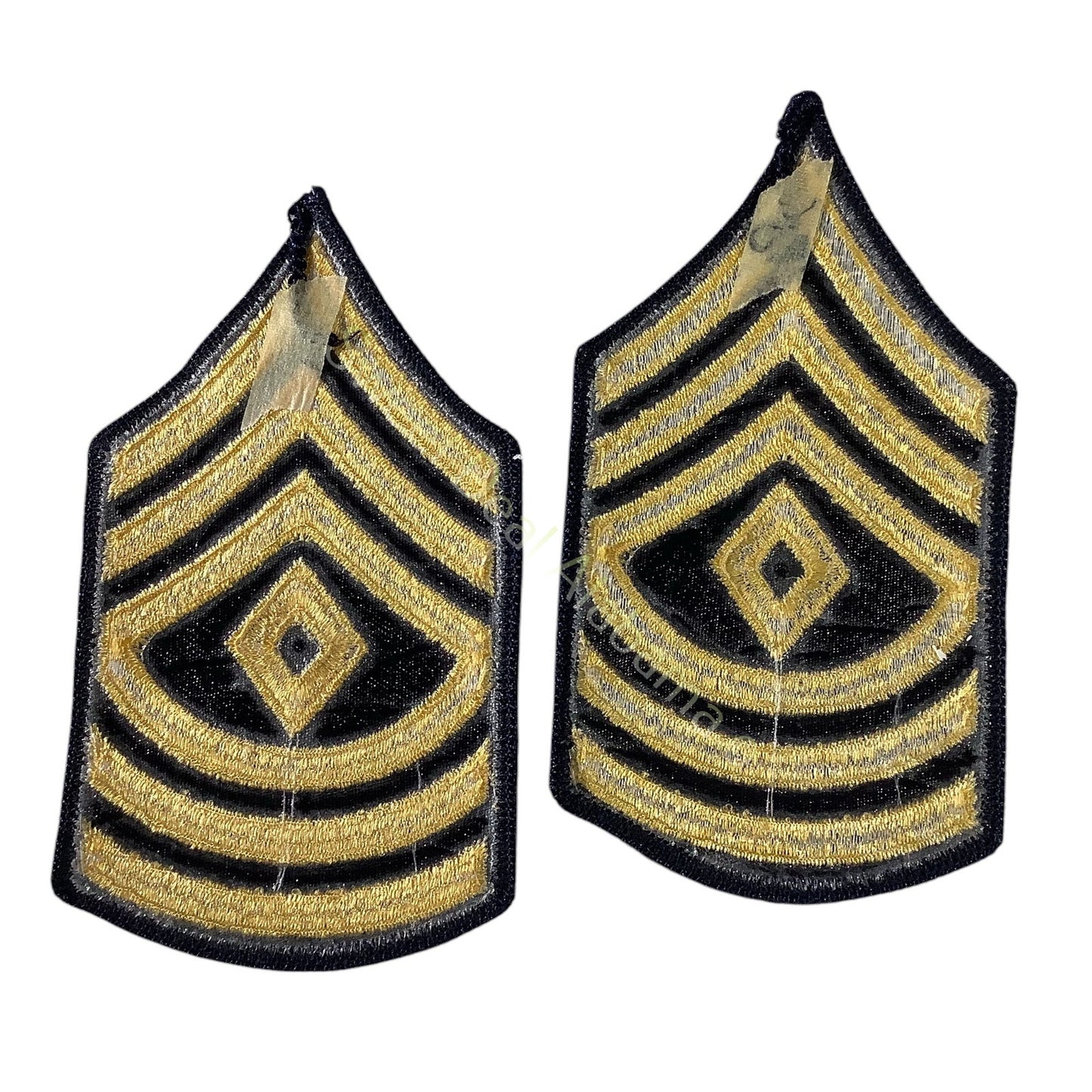 1 Set Army Embroidered Chevrons- 1st Sergeant, Uniform Patches 4-3/4"H x 2-5/8"W