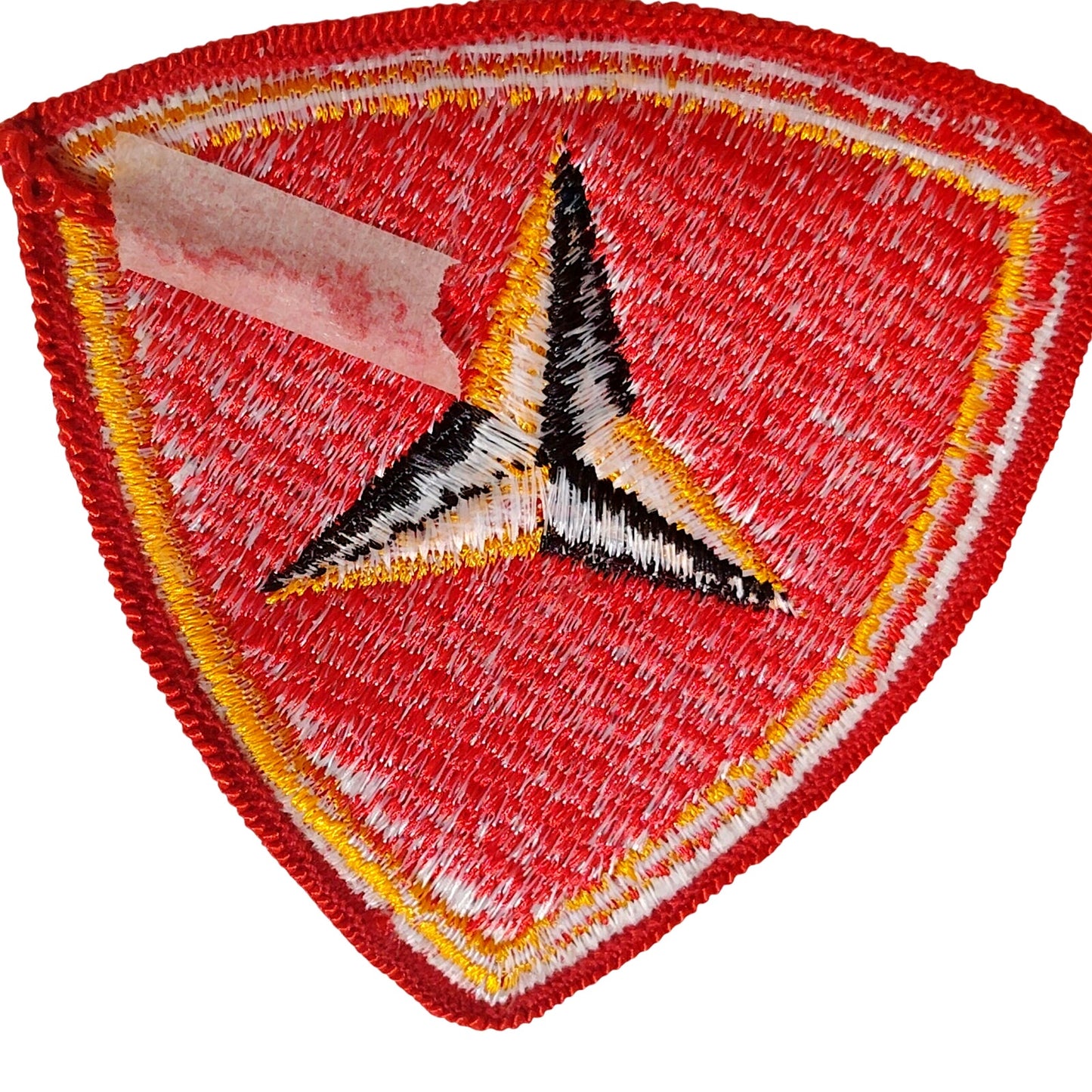USMC 3rd Marine Division Patch – Red Shield – 3" × 3"- Sew-On