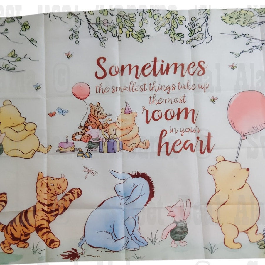 Classic Bear Baby Tapestry Backdrop -Bear & Friends Photo Background 59"W x 35"H