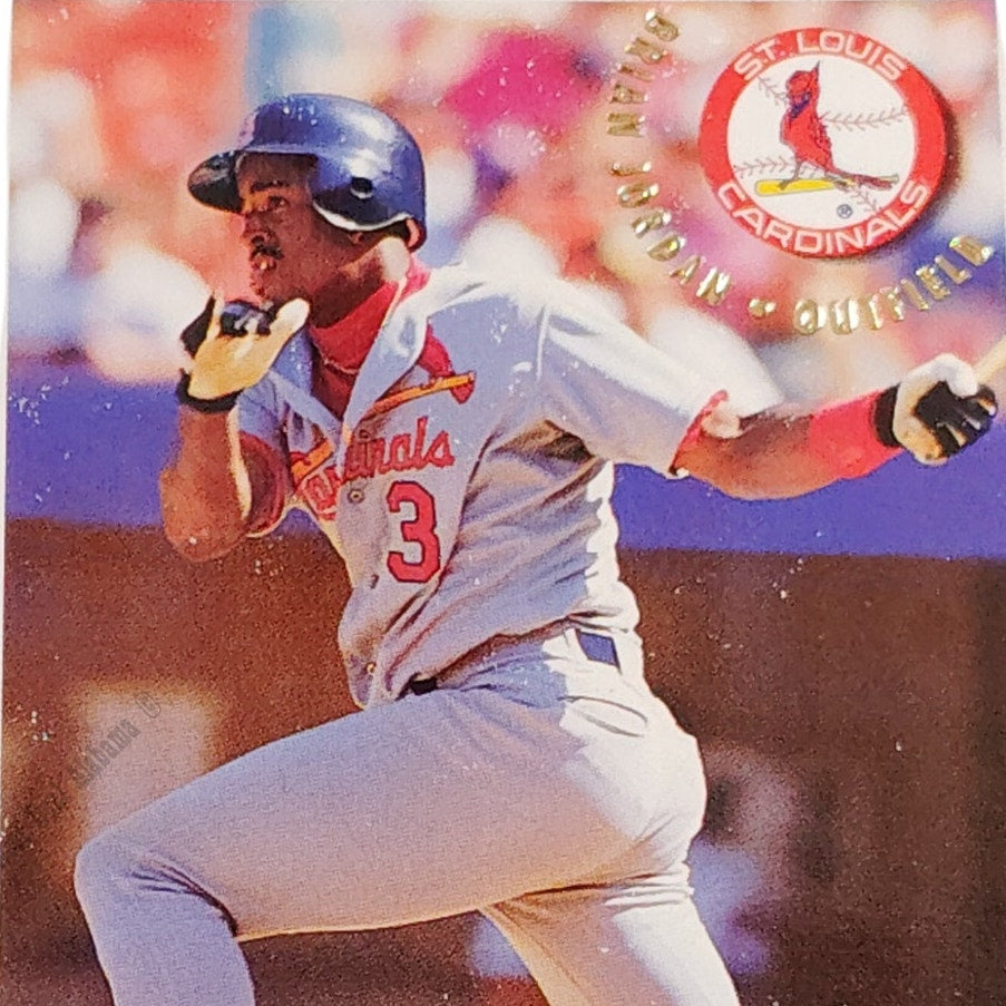 Brian Jordan, St. Louis Cardinals, #634, 1994 Fleer Baseball Collector's Card