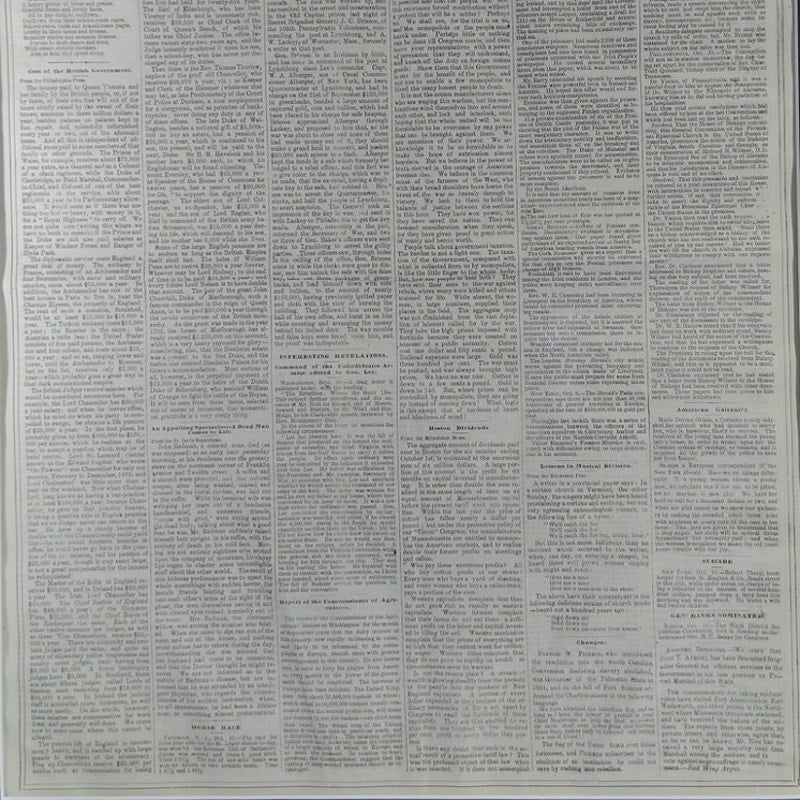 Framed Art- St. Paul, MN- Pioneer Democrat Newspaper, Friday October 13, 1865