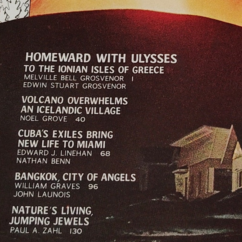 National Geographic Magazine – July 1973, Bangkok, Iceland, Costa Rica, Miami